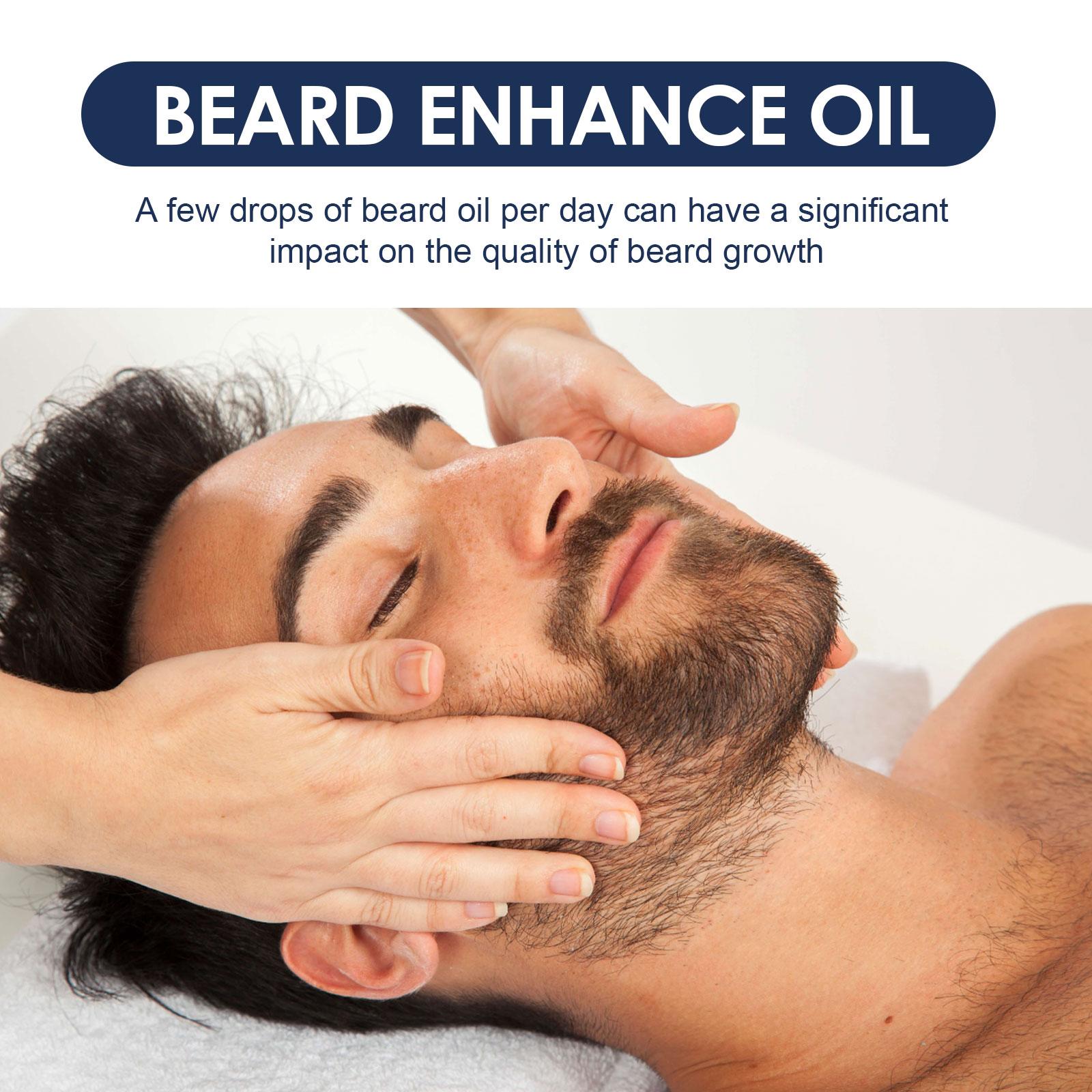 Beard Care Oil - Strengthen And Nourish Beard Roots  Moisturizing And Shine-Enhancing Beard Growth Serum For Men Hair Care Hydrating