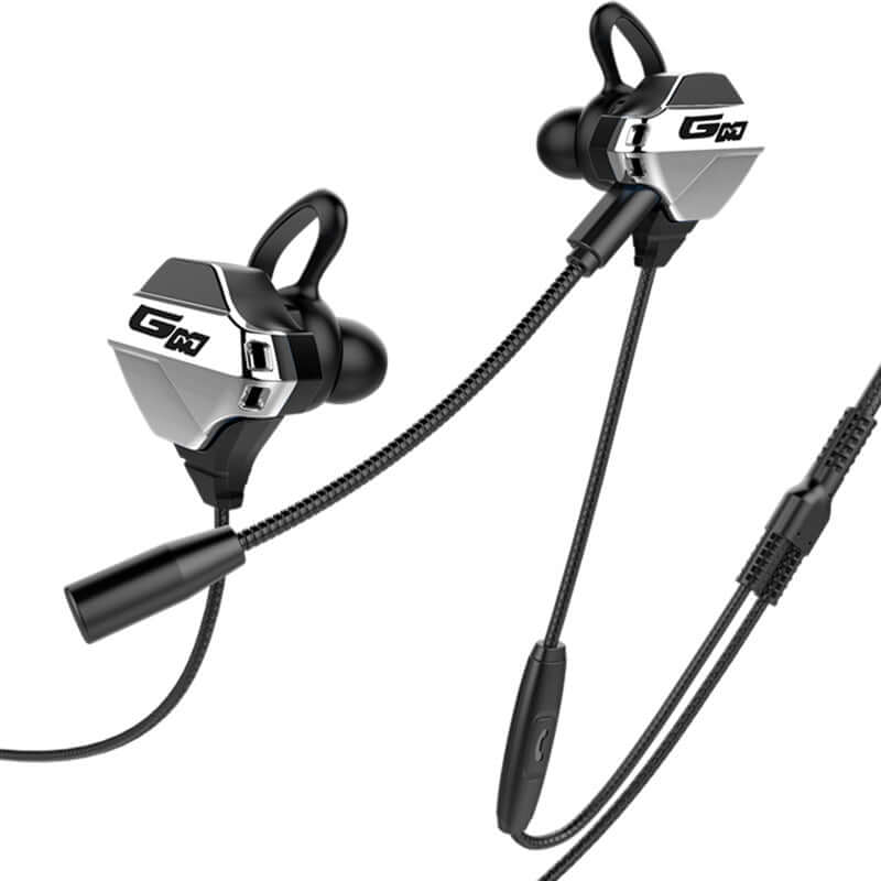 In-ear gaming headset designed for mobile and computer gaming with high-quality audio.