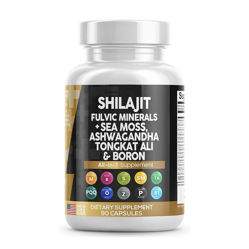Shilajit Seaweed Lion Mane Ashwagandha Supplement 90 cap.