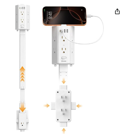 Flat Outlet Extender Stick