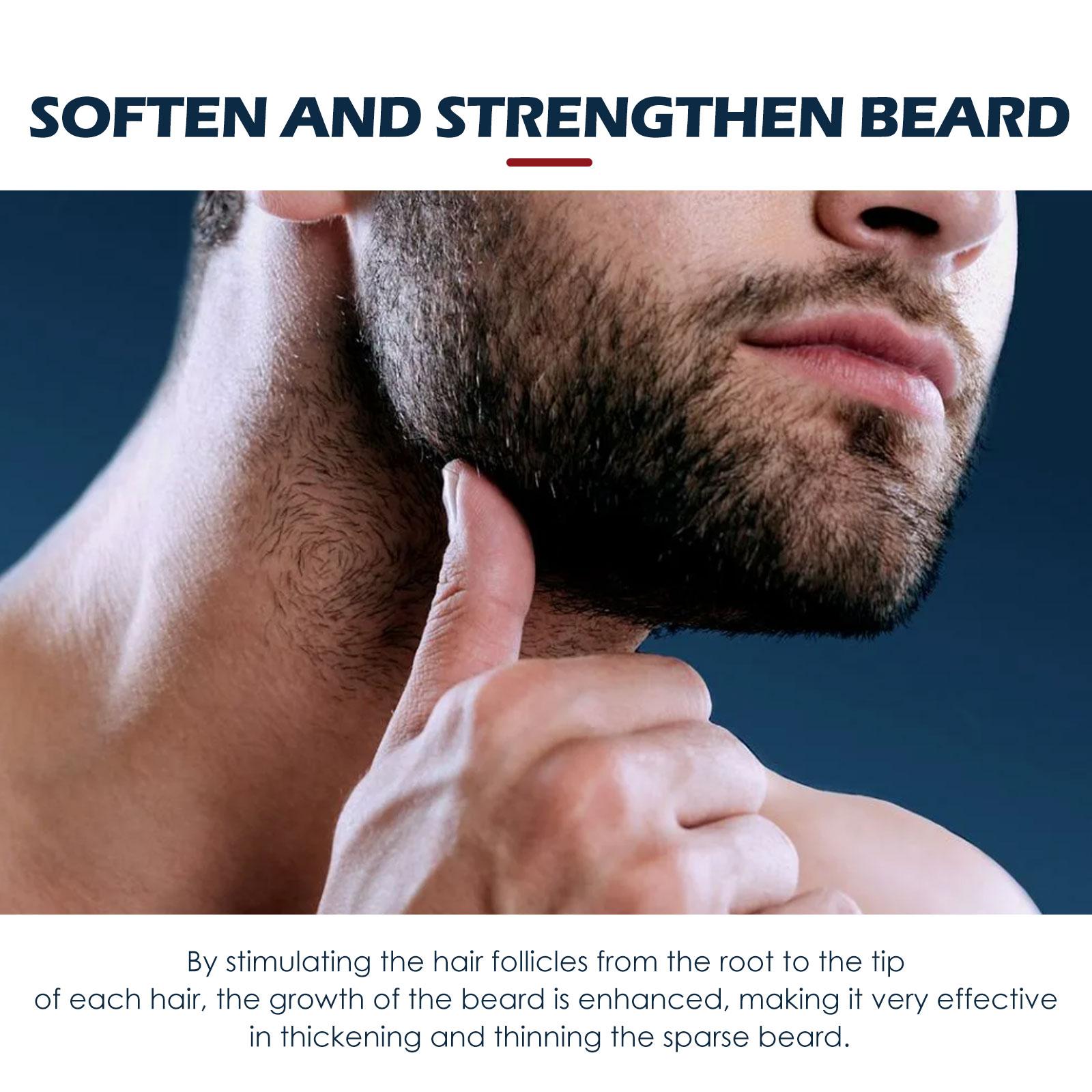 Beard Care Oil - Strengthen And Nourish Beard Roots  Moisturizing And Shine-Enhancing Beard Growth Serum For Men Hair Care Hydrating