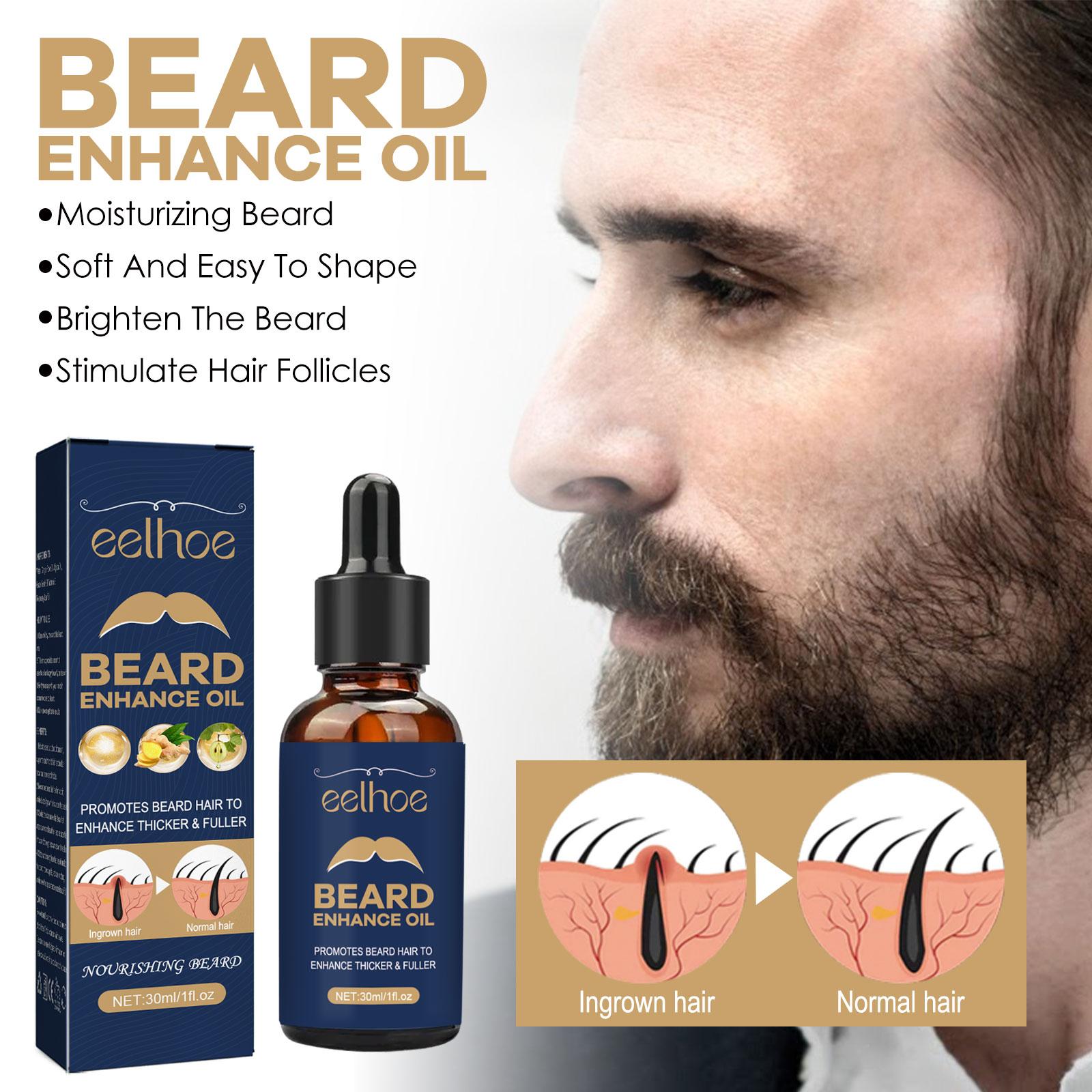 Beard Care Oil - Strengthen And Nourish Beard Roots  Moisturizing And Shine-Enhancing Beard Growth Serum For Men Hair Care Hydrating