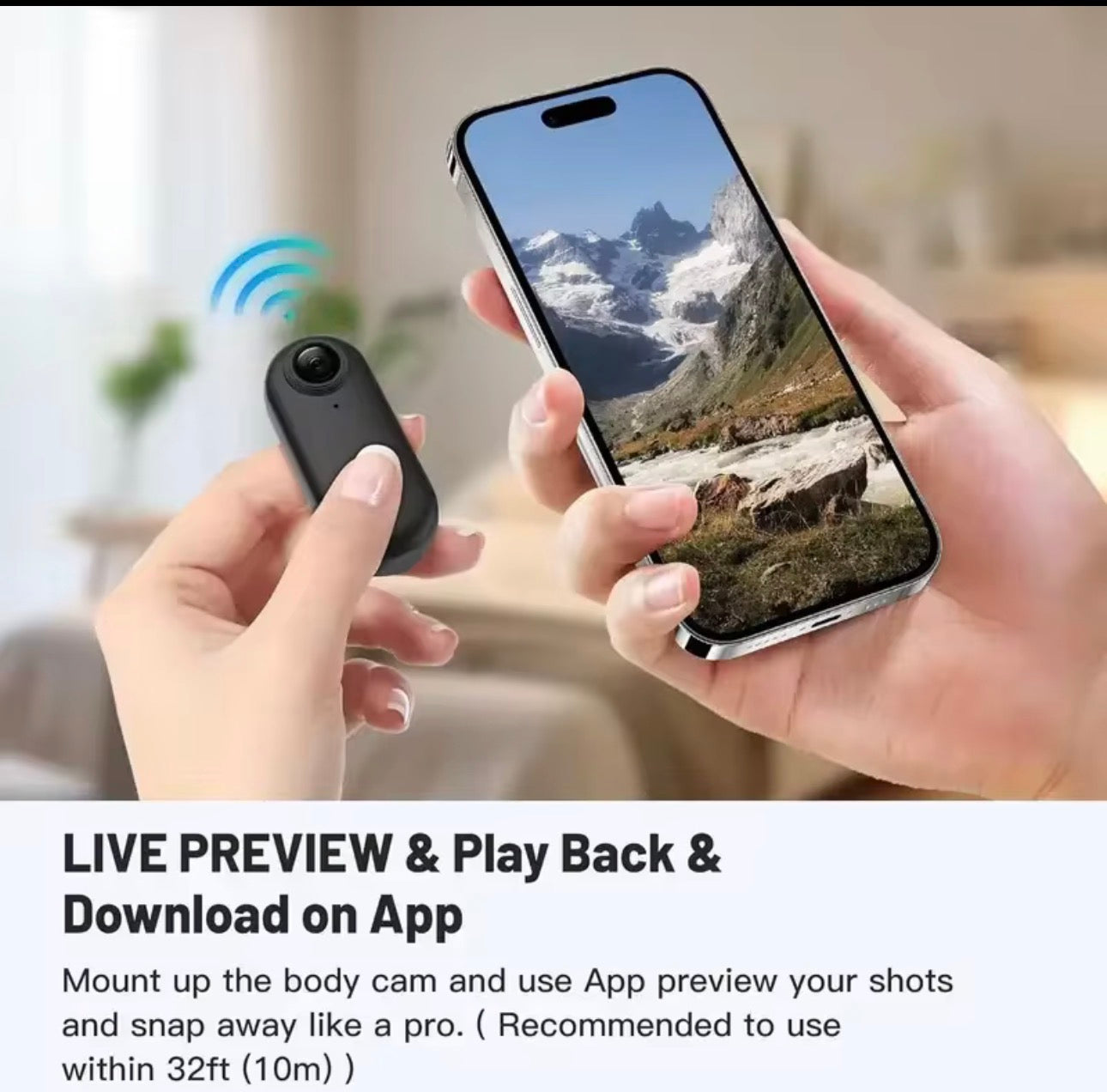 Mini Wi‑Fi POV Action Camera for Motorcycle and Bicycle Rides.