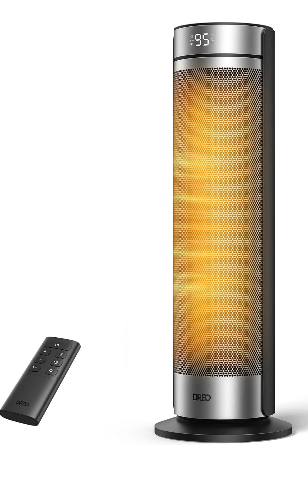 Space Heater for Large Room, 24'' Electric Heaters for Indoor Use ECO