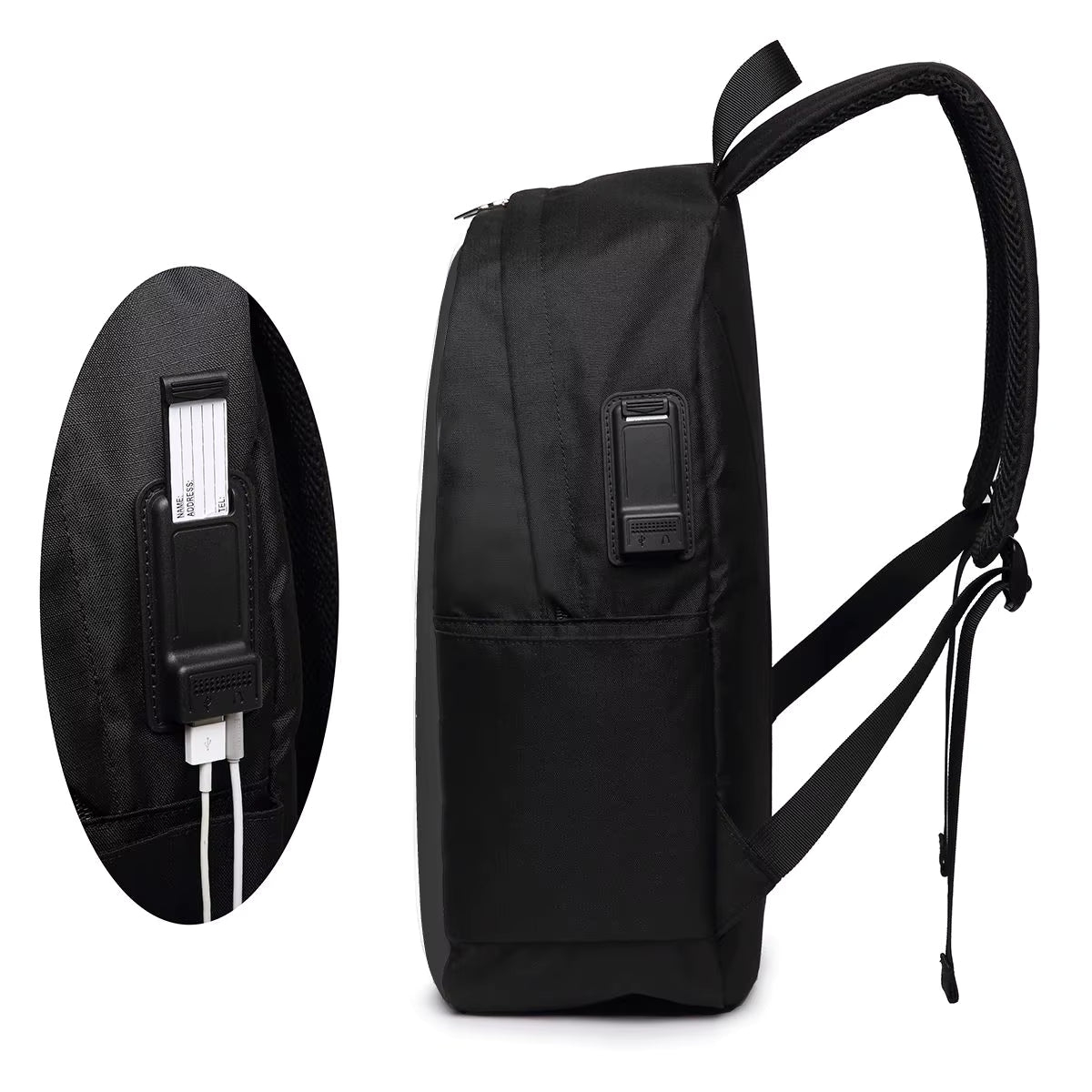 CSD COLO COLO college student laptop backpack with USB port, ideal for travel and school use.