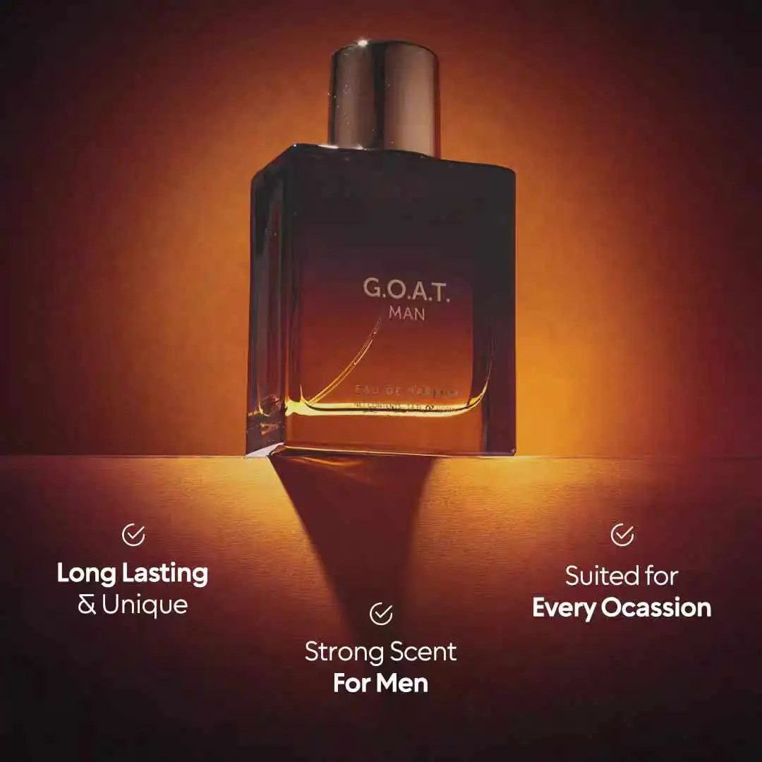 BellaVita Luxury Goat Man perfume bottle, showcasing luxury goat man perfume for men, strong scent and long-lasting fragrance.
