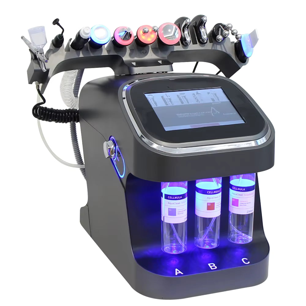 AOKO Updated 10 in 1 Facial Spa Machine with hydrogen purification for professional skincare treatments.