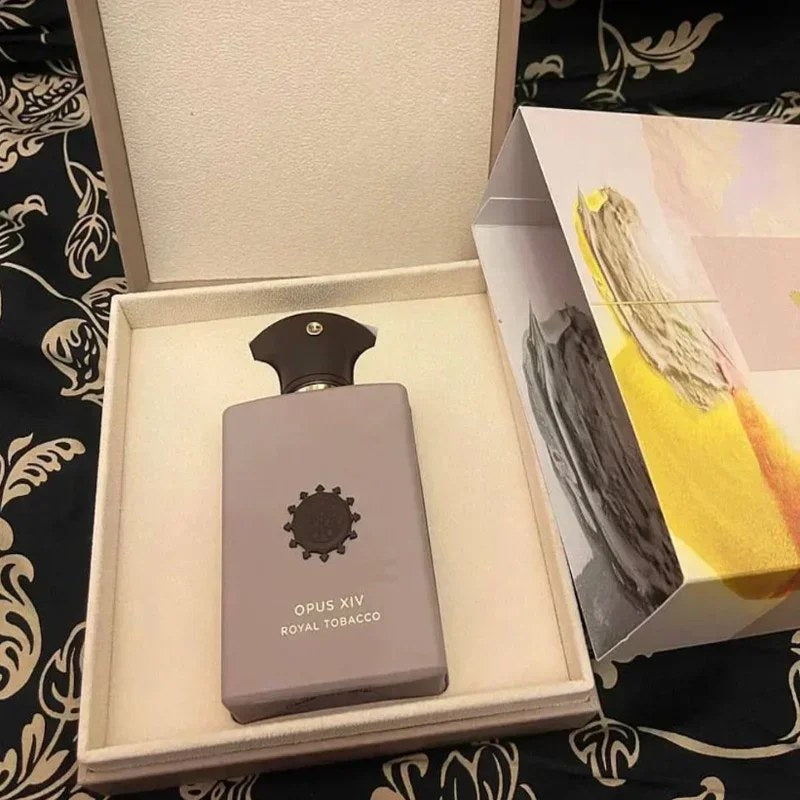 Opus XIV Royal Tobacco 100ml unisex oud niche perfume for romantic evenings in luxury packaging.
